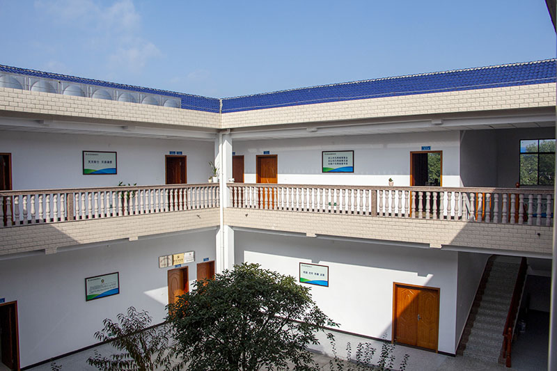 Office building courtyard