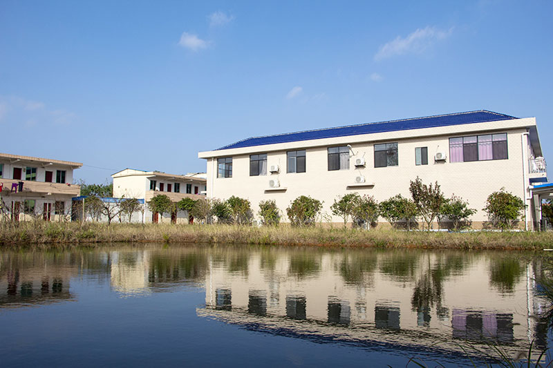 West side of office building