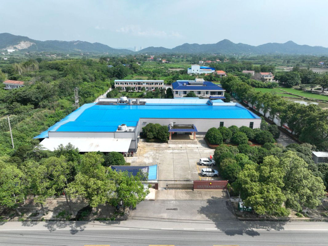 Factory panoramic top view